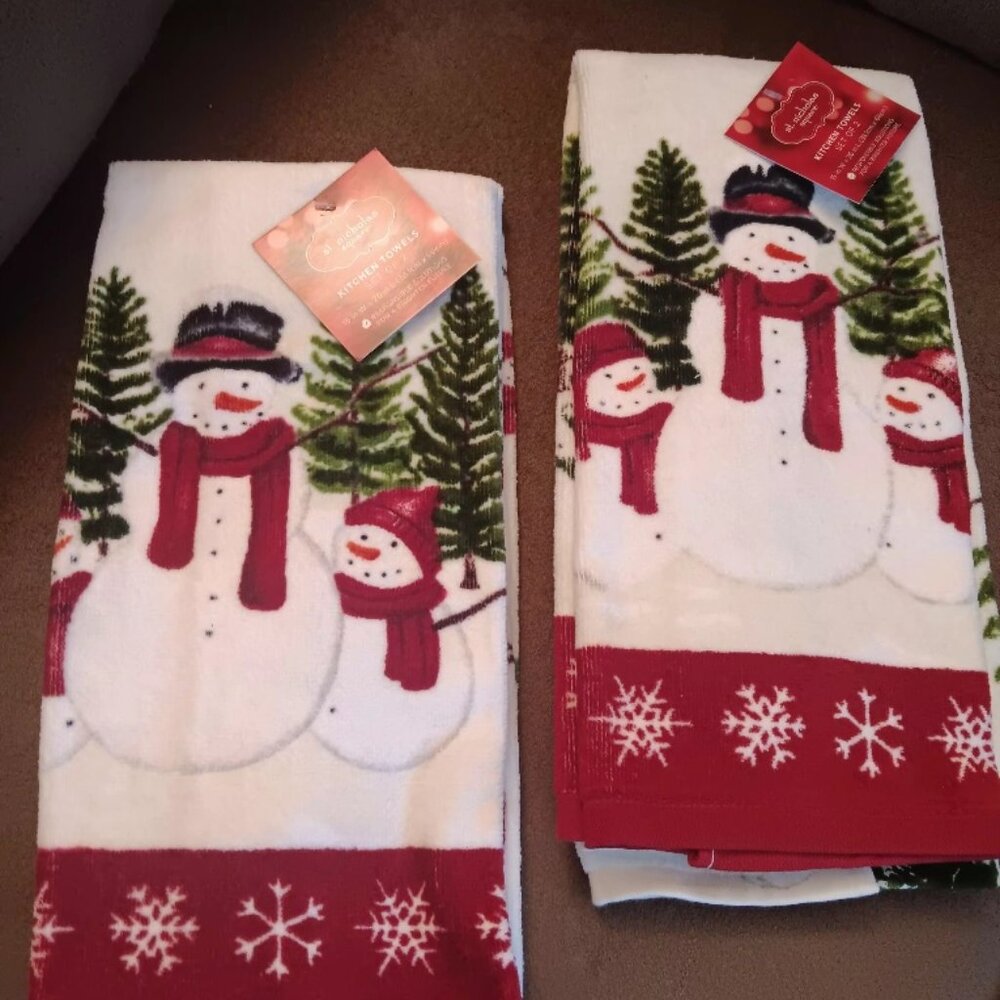 Christmas kitchen towel sets